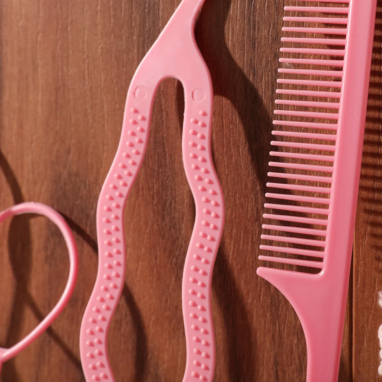 4-pack Kids/Toddler Hair Bun Maker for Girl Light Pink big image 1