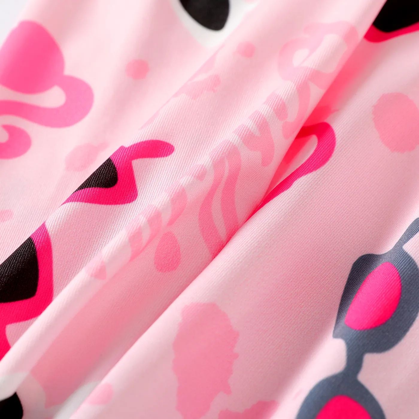 Barbie Kid Girl Letter/Glasses Print/Houndstooth Elasticized Leggings   image 6