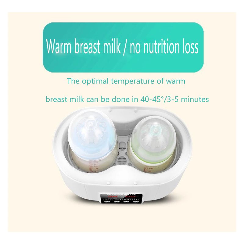 2-in-1 Baby Bottle Warmer And Sterilizer With Smart Temperature Control And Touch Screen