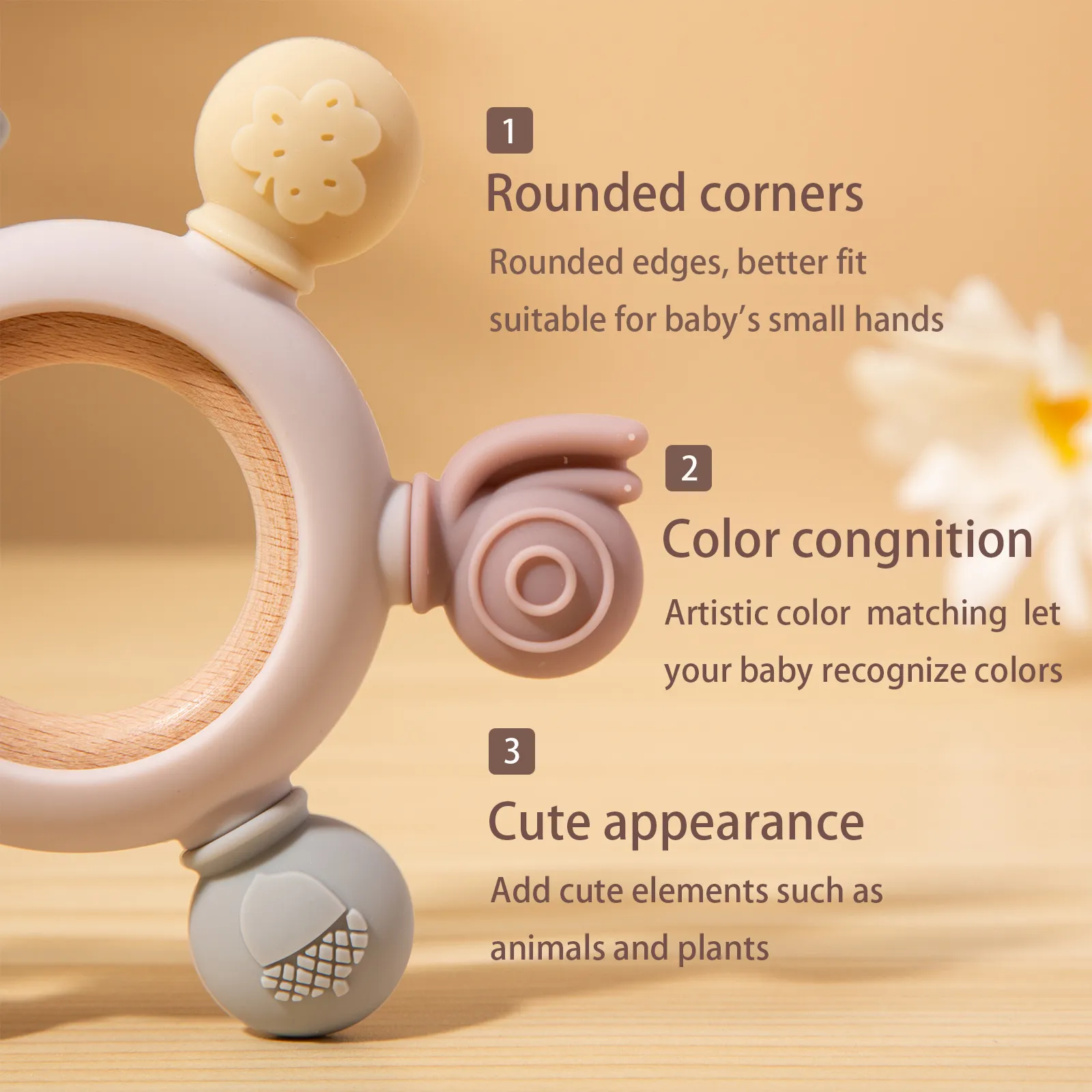 BPA-Free Silicone Teething Toy   image 4