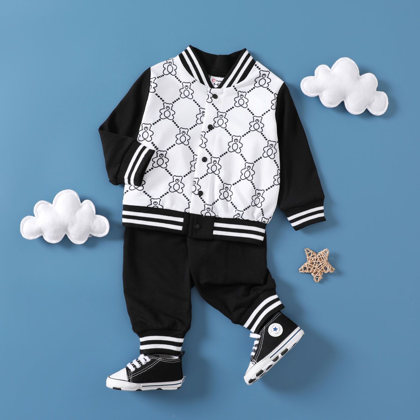 2pcs Baby Boy Trendy Casual Set
