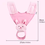 Hands-Free Baby Feeding Carriage Hanger with Magic Tape for Easy Installation and Disassembly Pink
