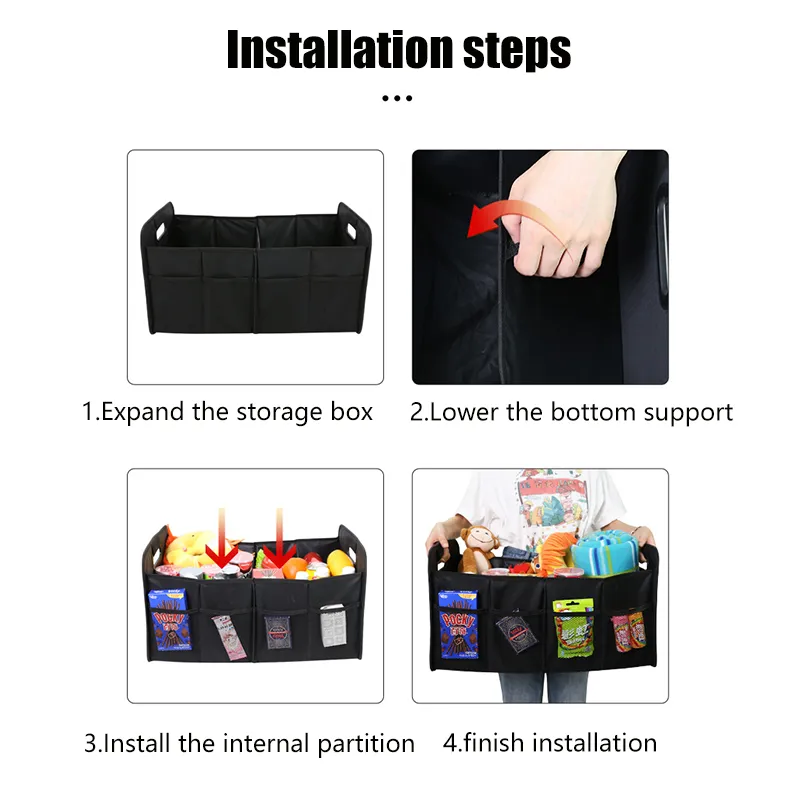 Car Trunk Multi-Functional Foldable Storage Box  image 5