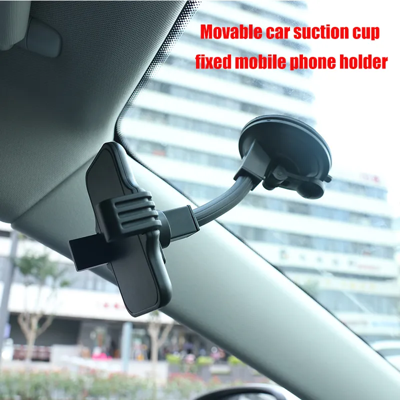 New 360-Degree Rotating Car Phone Mount for Dashboard Black image 2