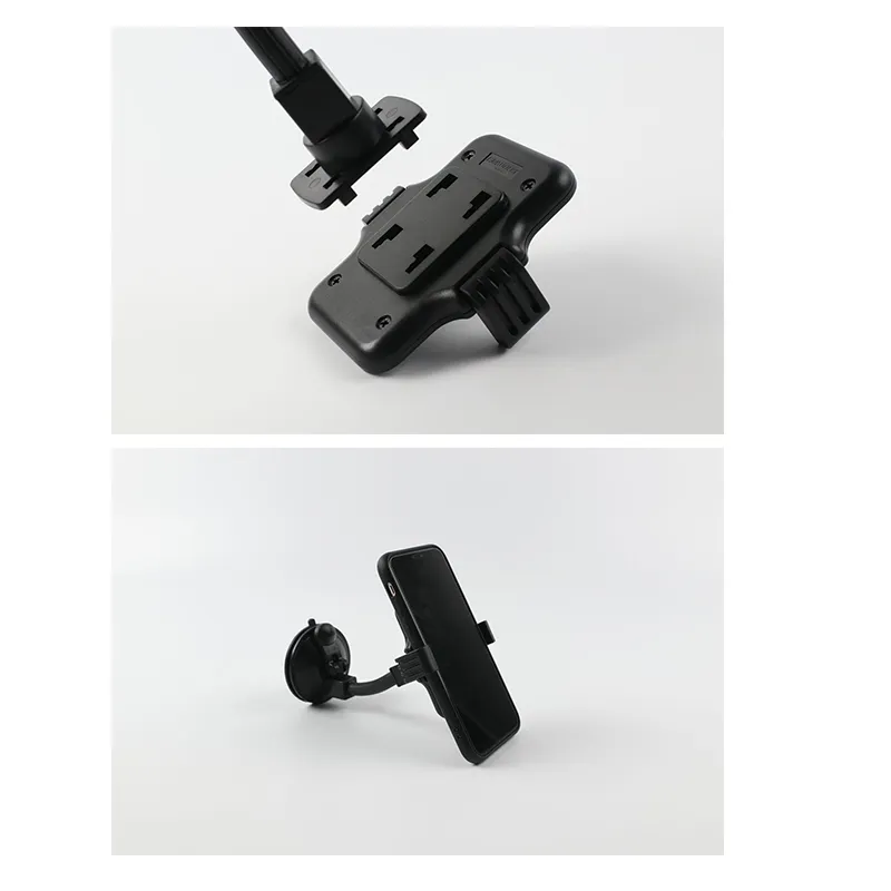 New 360-Degree Rotating Car Phone Mount for Dashboard Black image 4