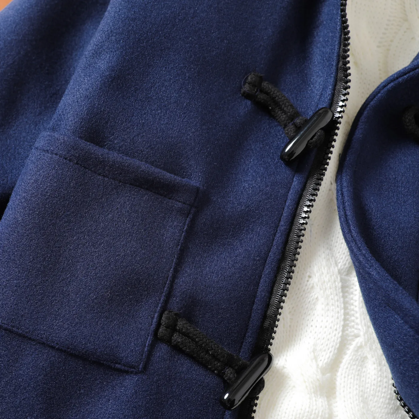 Kid Boy Solid Color School Style Hooded Jacket   image 3