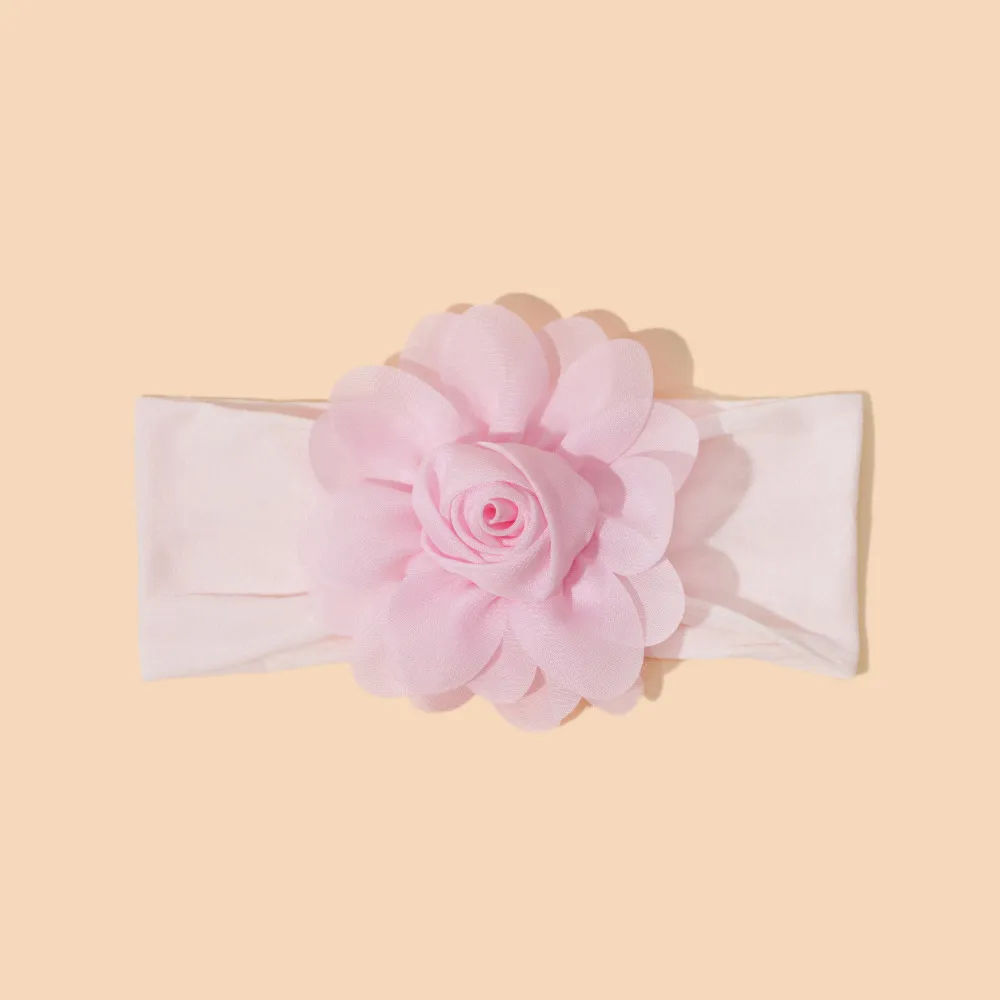 Toddler/baby sweet mesh flower headdress Light Pink