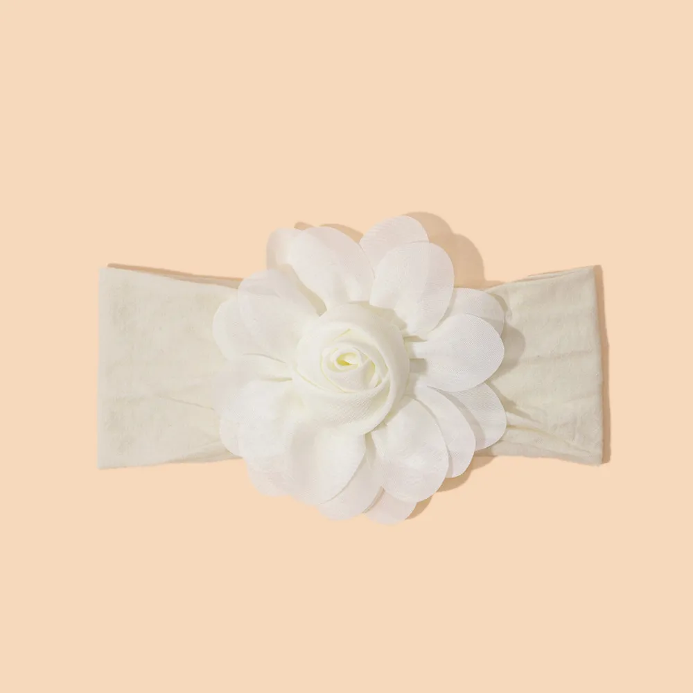 Toddler/baby sweet mesh flower headdress Beige