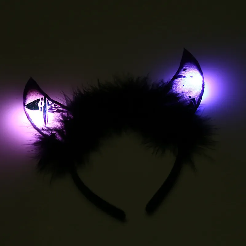 Kids/toddler Childlike Halloween Horn Shape, Glow Headband big image 2
