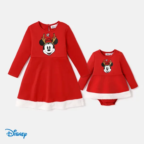 Disney Mickey and Friends Christmas Sibling Matching Cute Dress or Jumpsuit 