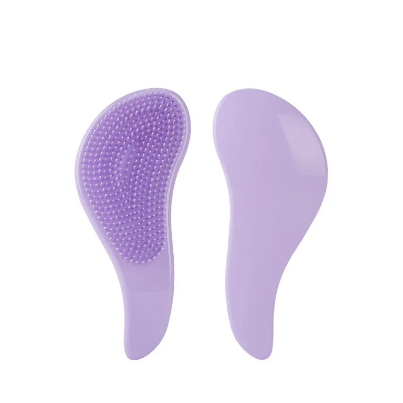 Hairdressing comb wet and dry massageable portable for  Mommy and Me  Light Purple