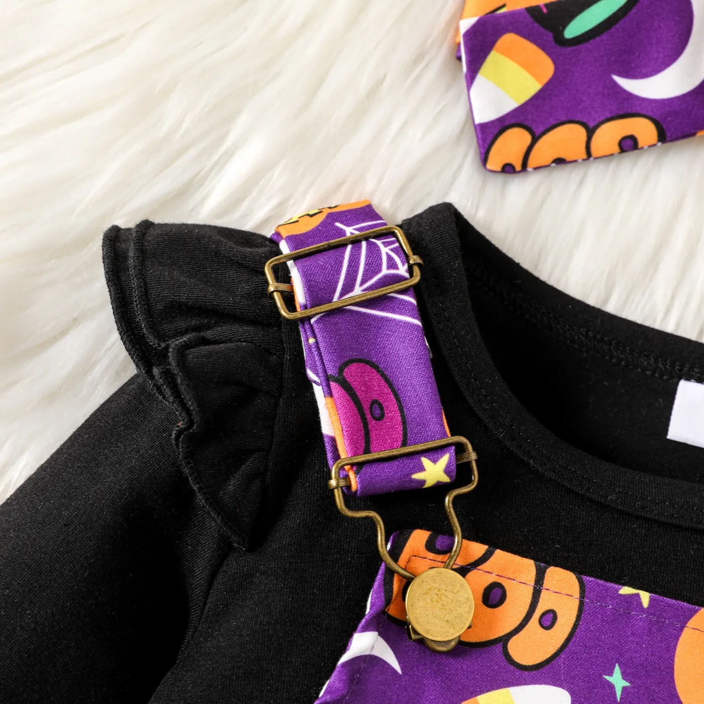 3PCS Toddler Girl Childlike Halloween Dress Set   image 4