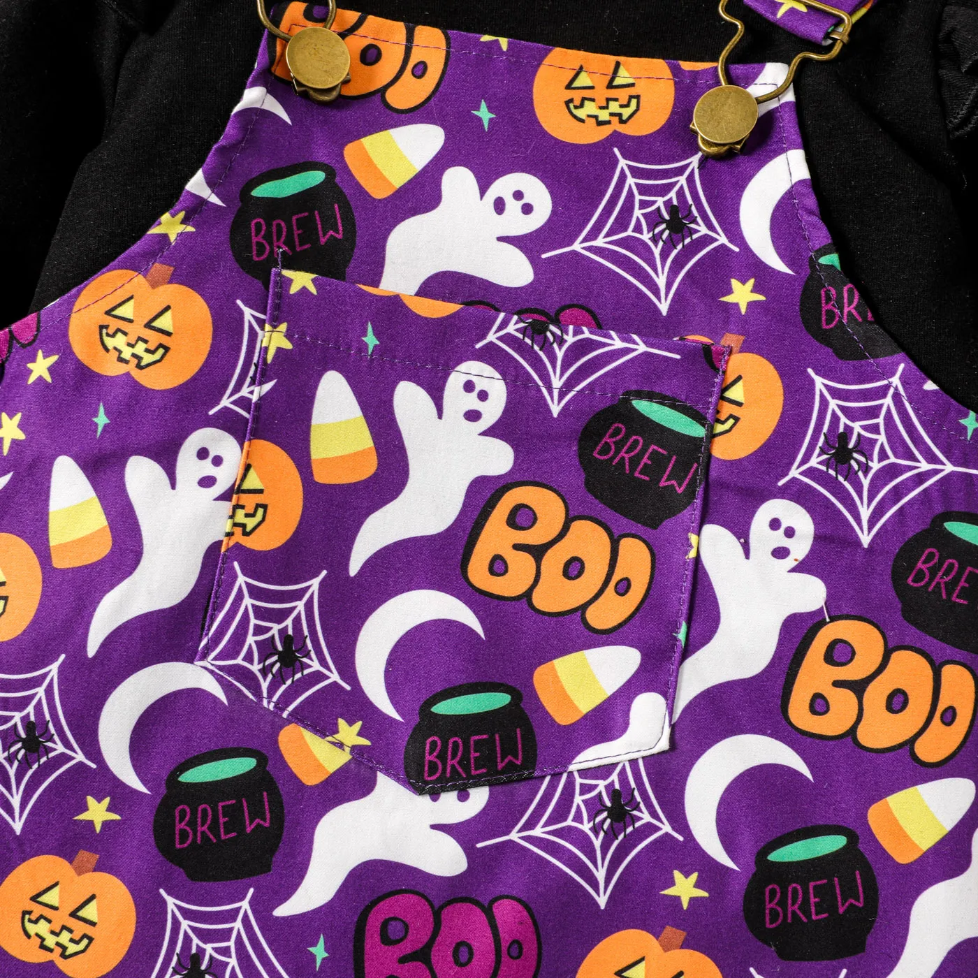 3PCS Toddler Girl Childlike Halloween Dress Set   image 5