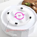360° Rotating Kitchen and Bathroom Organizer with Hollow Design  image 5