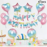 47pcs Tie-Dye Birthday Party Balloon Set  image 5