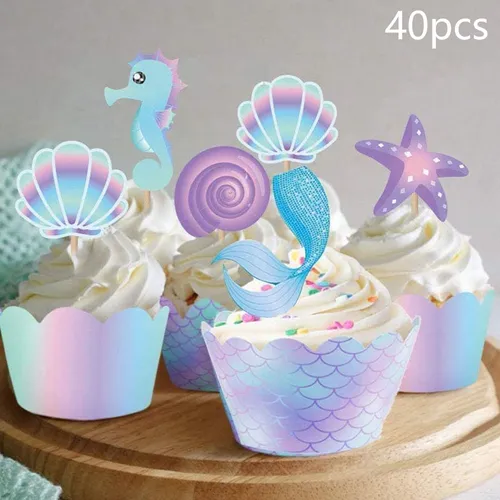 Mermaid Themed Birthday Party Set