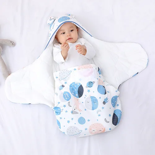 Thick and Soft Cotton Baby Sleeping Bag with Breathable Fillings