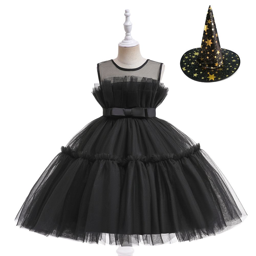 2PCS Baby/Toddler Girl Halloween Childlike Dressï¼Hat Set