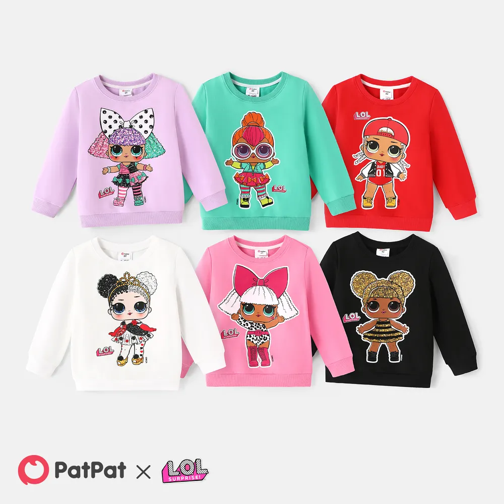 L.O.L. SURPRISE! Toddler Girl Character Print Cotton Pullover Sweatshirt big image 6