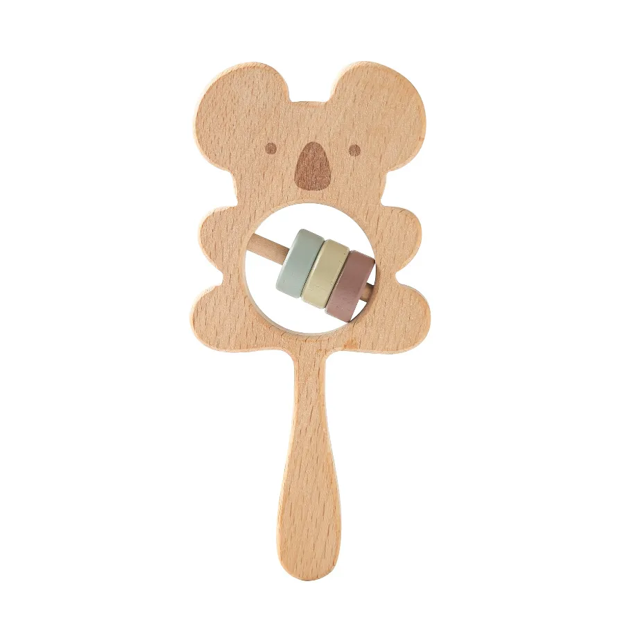 Wooden Animal Handbell for Infants  big image 1