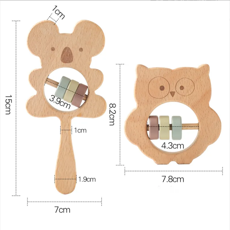 Wooden Animal Handbell for Infants  image 5