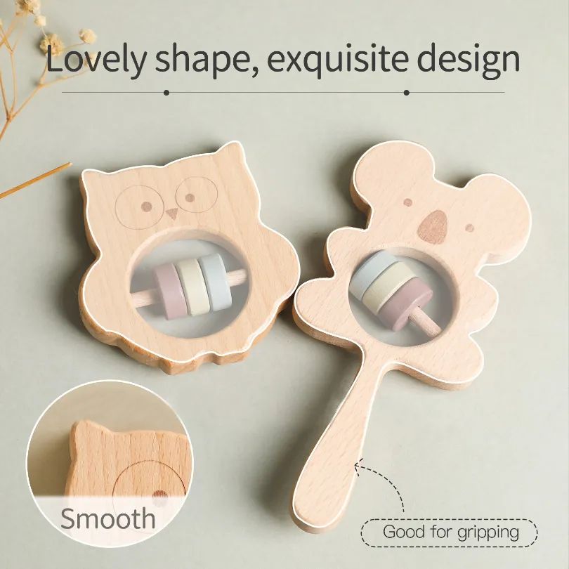 Wooden Animal Handbell for Infants  image 6