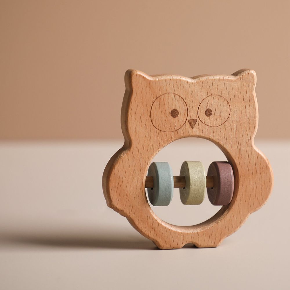 Wooden Animal Handbell For Infants