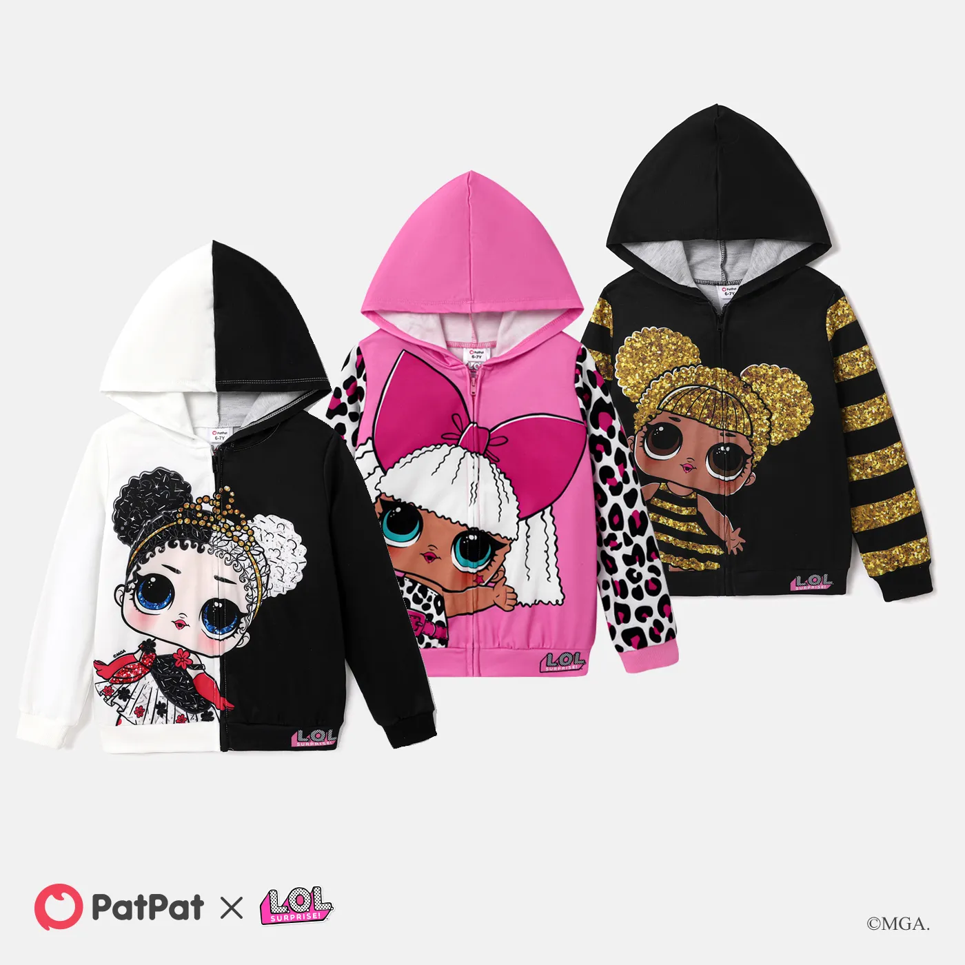 L.O.L. SURPRISE! Kid Girl Graphic Print Long-sleeve Hoodies 