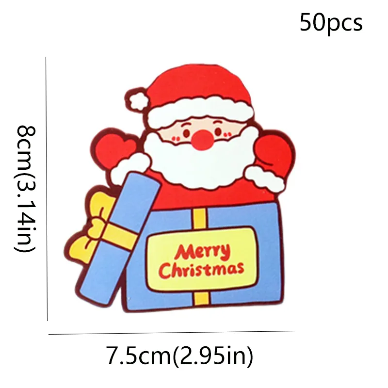 Natal desenhos animados cartões de doces Cor-A