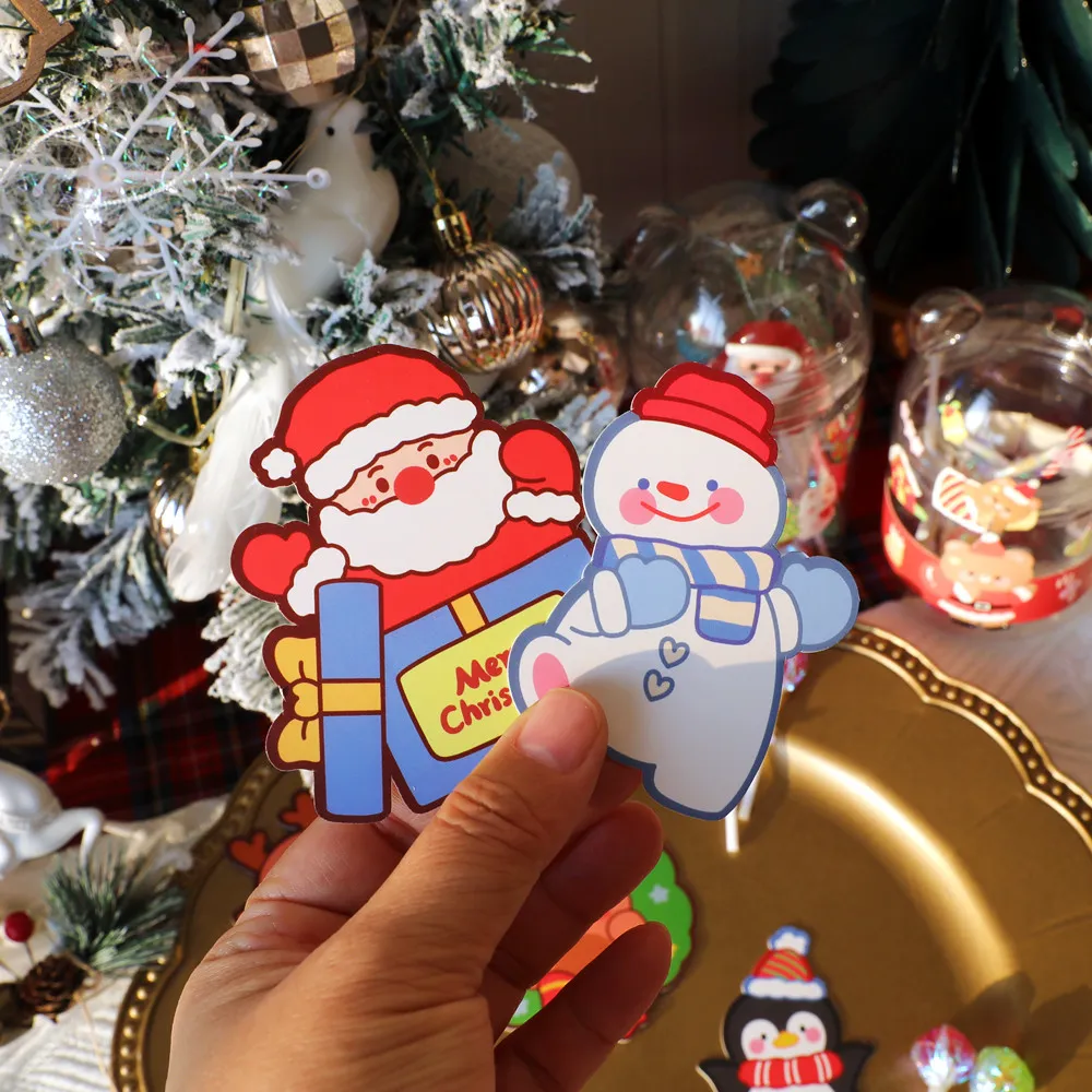 Christmas Cartoon Candy Cards Color-E big image 1
