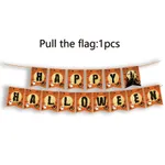 Orange Halloween Themed Party Decoration Set with Castle and Pumpkin Design  image 5