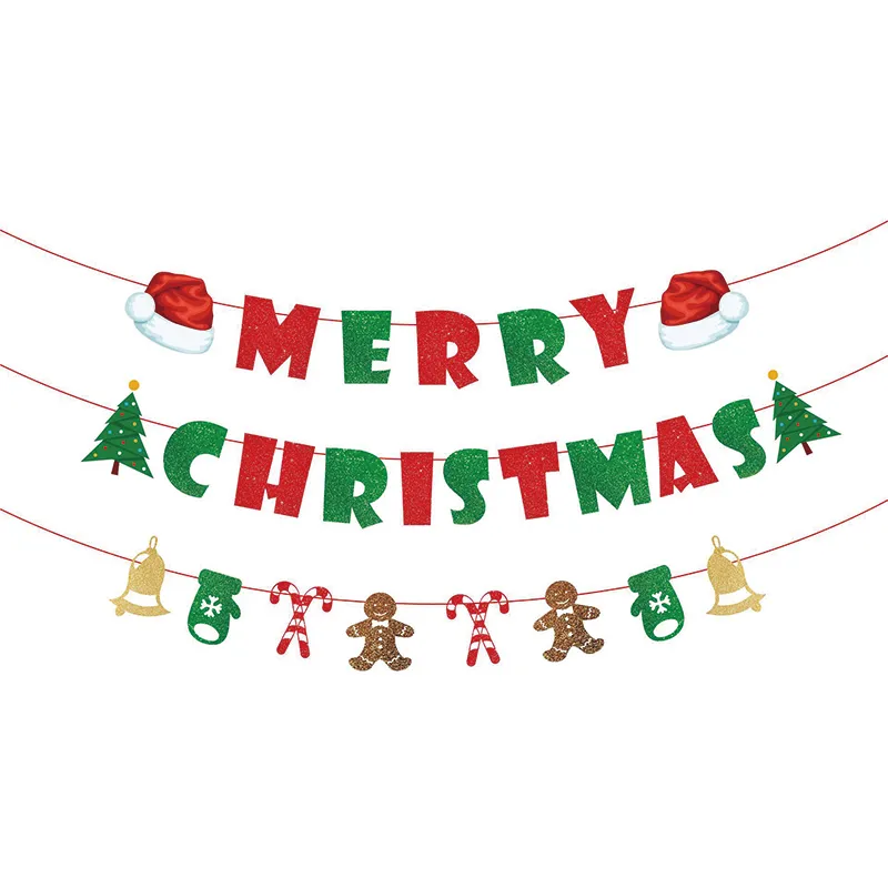 Banner de decoración navideña - Decoración festiva Color-A big image 1