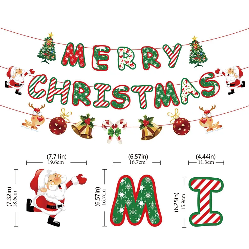 Christmas Decoration Banner - Festive Party Decor