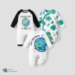 Baby Boy/Girl Naia Environmental Themes Earth Print Long Sleeve Jumpsuit  image 5