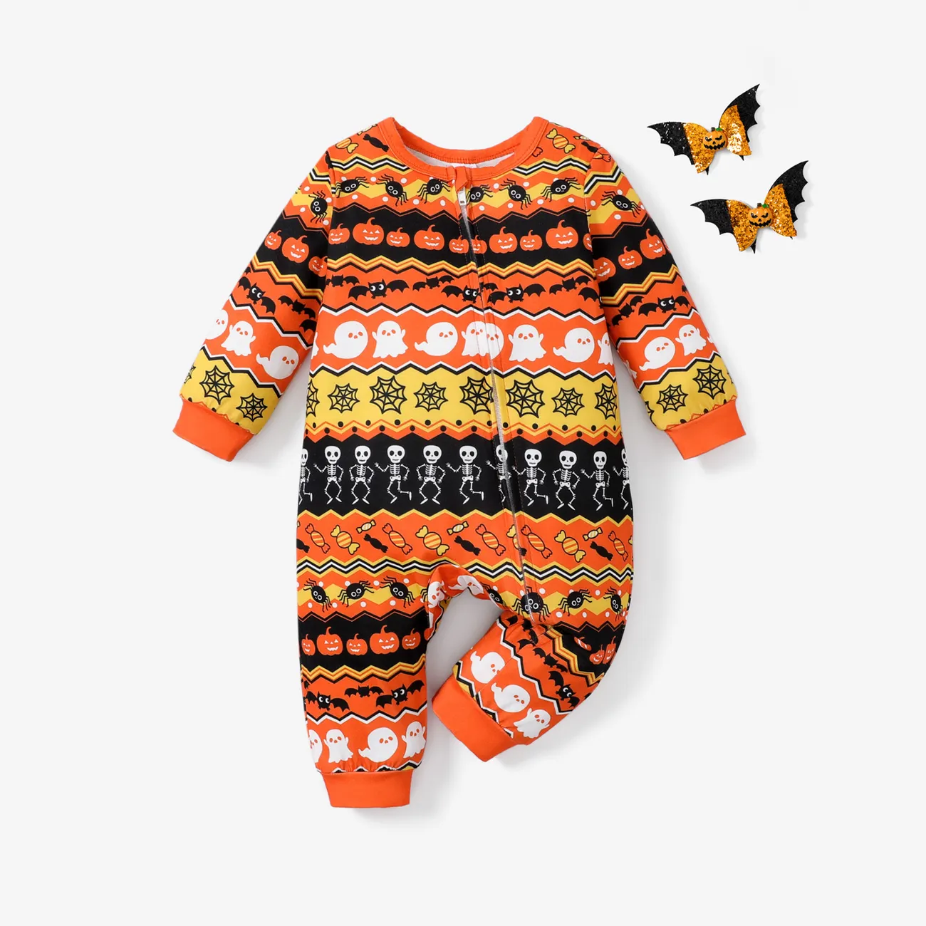 Baby/Toddler Boy/Girl Festival-themed Halloween Prints Childlike Pajama big image 1