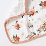 100% Cotton Muslin Baby Washcloth Floral Pattern Baby Face Towels Bibs for Newborn with Sensitive Skin  image 3