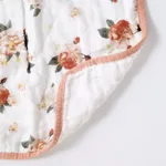 100% Cotton Muslin Baby Washcloth Floral Pattern Baby Face Towels Bibs for Newborn with Sensitive Skin  image 4