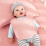 100% Cotton Muslin Baby Gear Includes Bib / Swaddling Blanket / Crib Sheet / Single Layer Quilt / Burp Cloth / Pillow / Washcloth  image 2