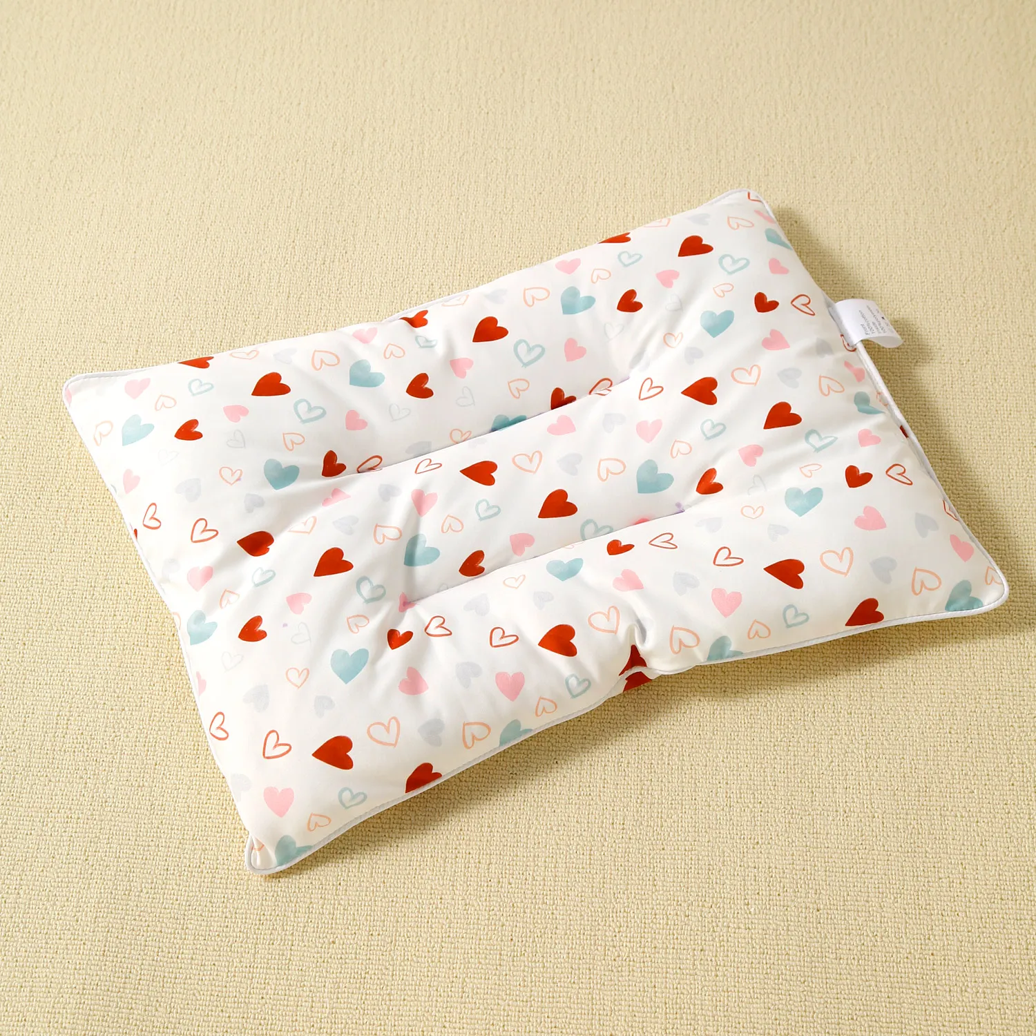 100% Cotton Colorful Heart Print Baby Sleeping Bags / Swaddling Blanket / Pillow Light Pink image 2