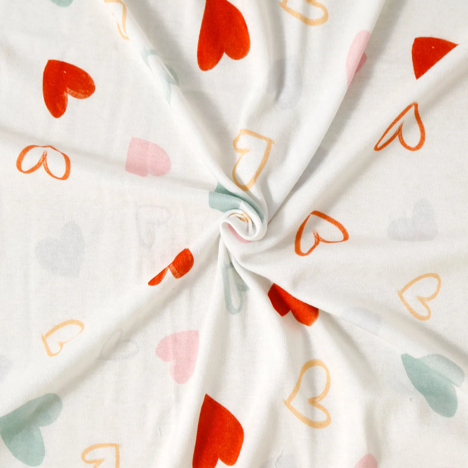 100% Cotton Colorful Heart Print Baby Sleeping Bags / Swaddling Blanket / Pillow Light Pink image 5