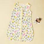 100% Cotton Floral Print Zip Up Sleeveless Baby Sleeping Bags / Pillow / Swaddling Blanket  image 5