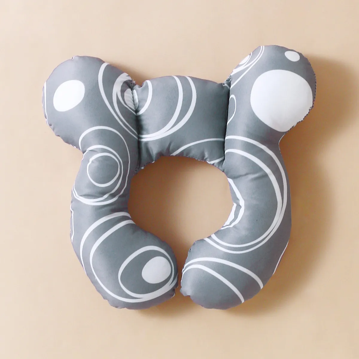 Baby Allover Star Print Bear Shape Pillow for Infants Color-E