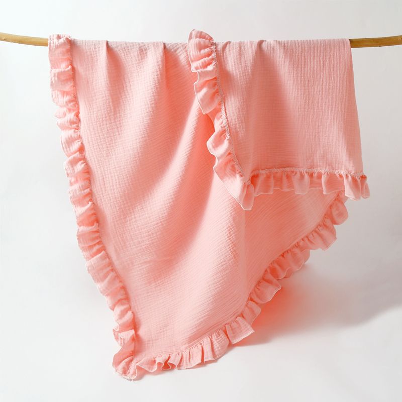 

100% Cotton Baby Ruffle Quilt Throw Wearable Blankets