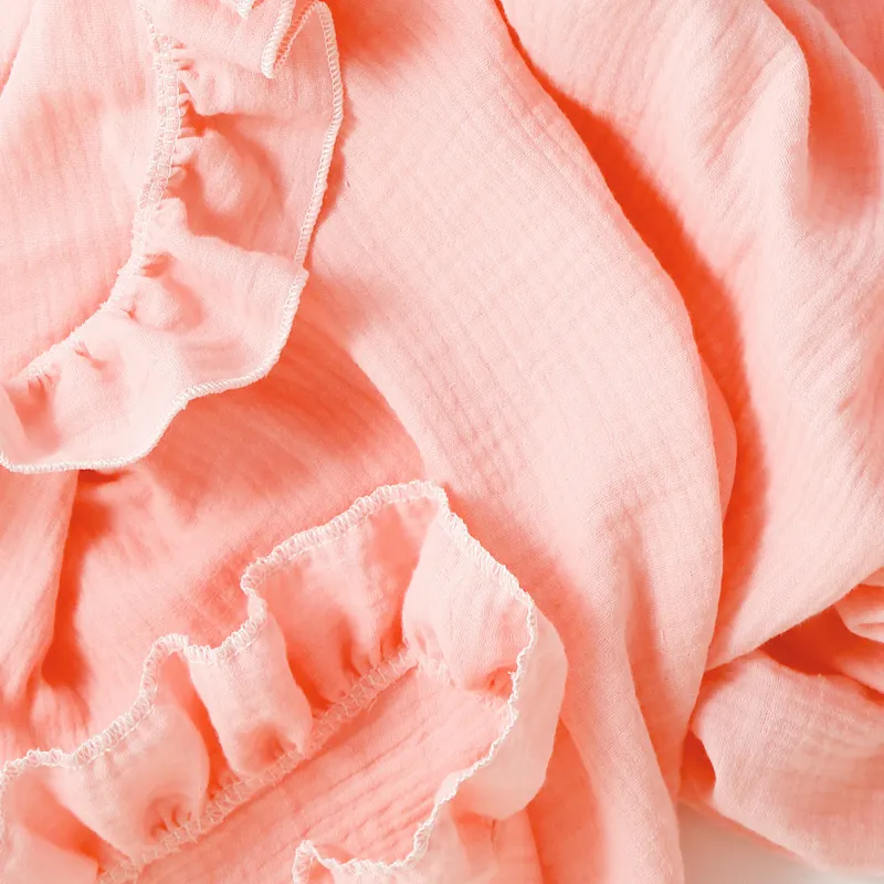 100% Cotton Baby Ruffle Quilt Throw Wearable Blankets  image 2