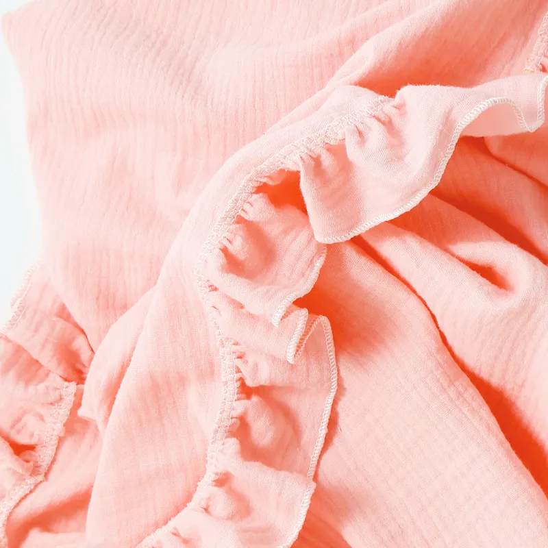 100% Cotton Baby Ruffle Quilt Throw Wearable Blankets  image 3