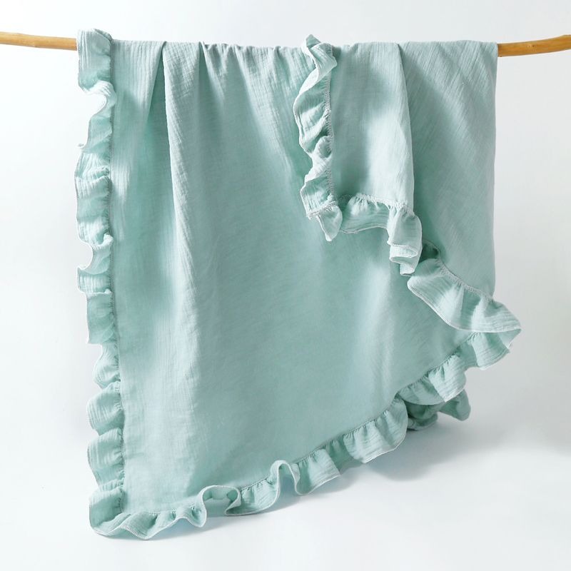 

100% Cotton Baby Ruffle Quilt Throw Wearable Blankets