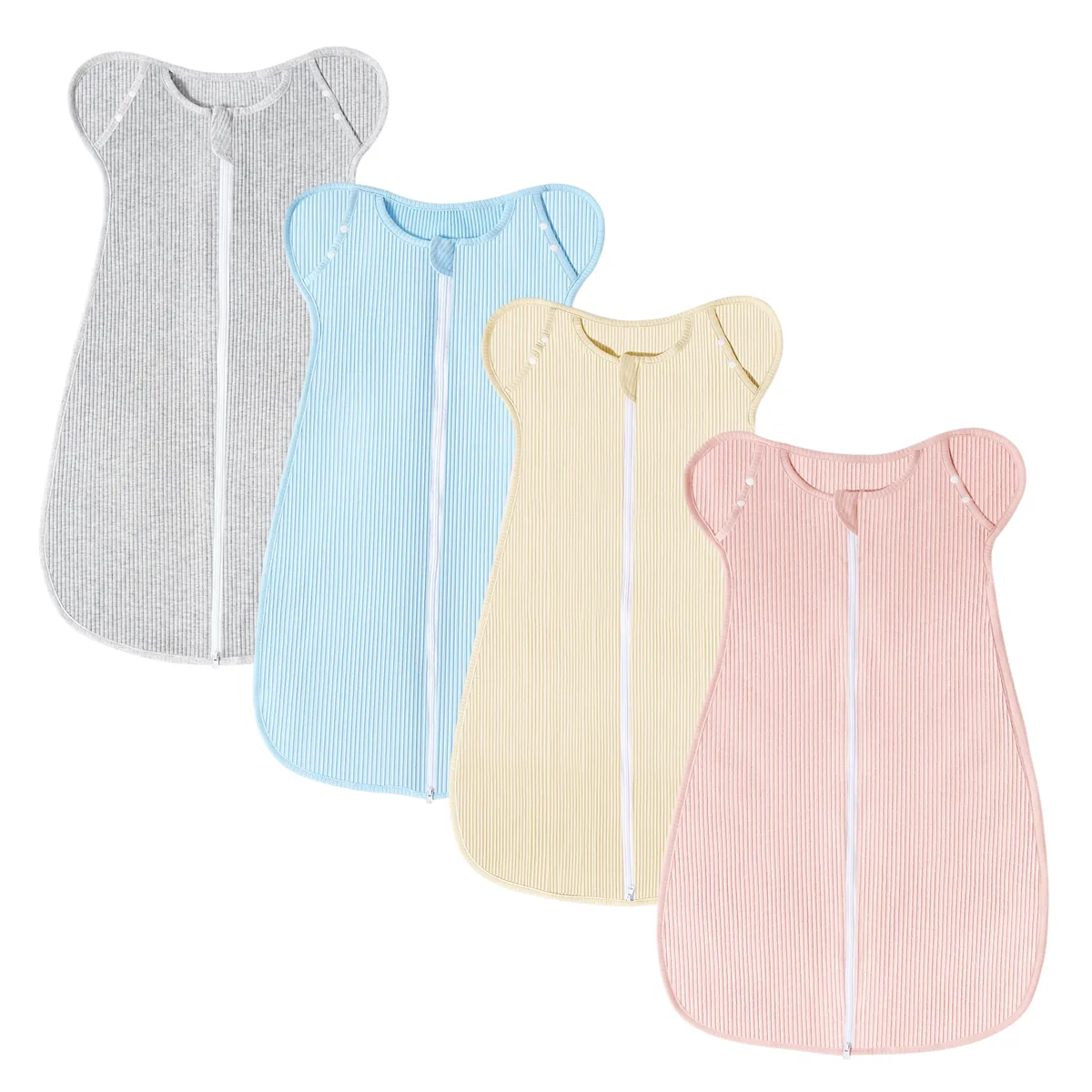 Baby Sleeping Bags Boys/Girls Cute 100% Cotton Plush Receiving Blanket Pink image 2