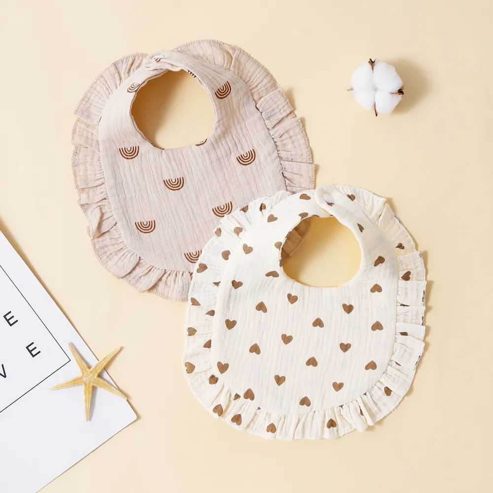 2-pack Baby 100% Cotton Allover Print Bib
big image 4