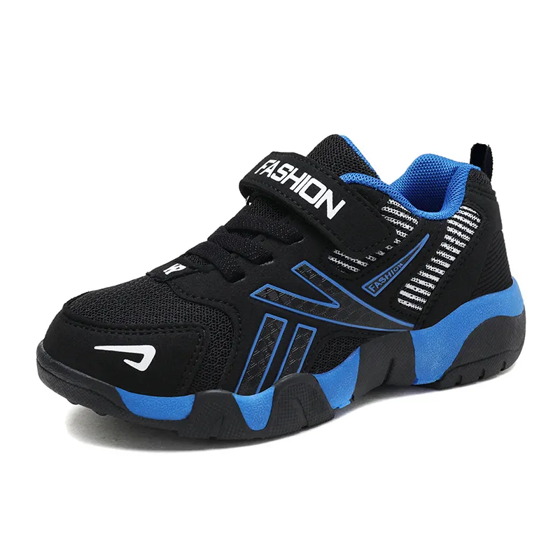 Toddler / Kid Navy Velcro Closure Mesh Panel Breathable Sports Shoes  image 3