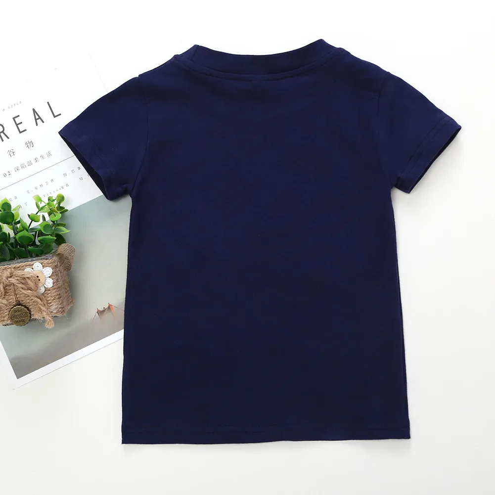Lovely Tractors Print Short-sleeve Tee for Baby and Toddler Boys  image 2